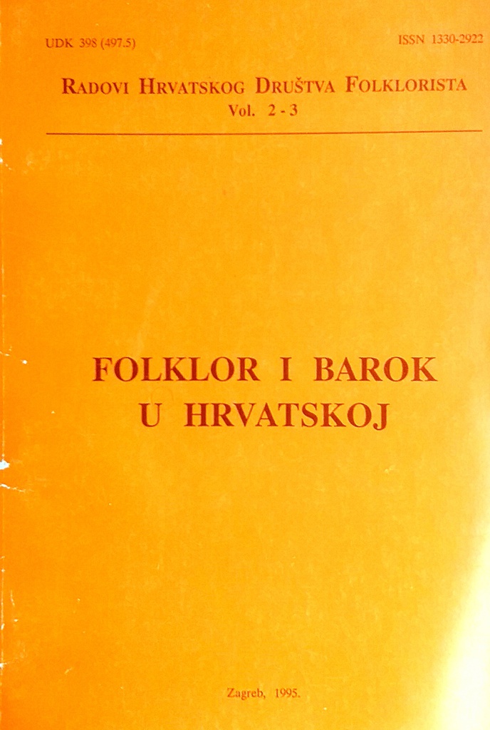 FOLKLOR I BAROK U HRVATSKOJ VOL. 2-3