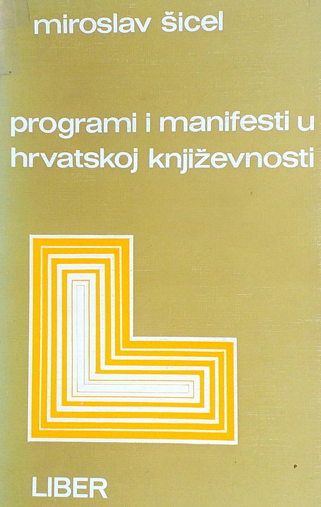 PROGRAMI I MANIFESTI U HRVATSKOJ KNJIŽEVNOSTI