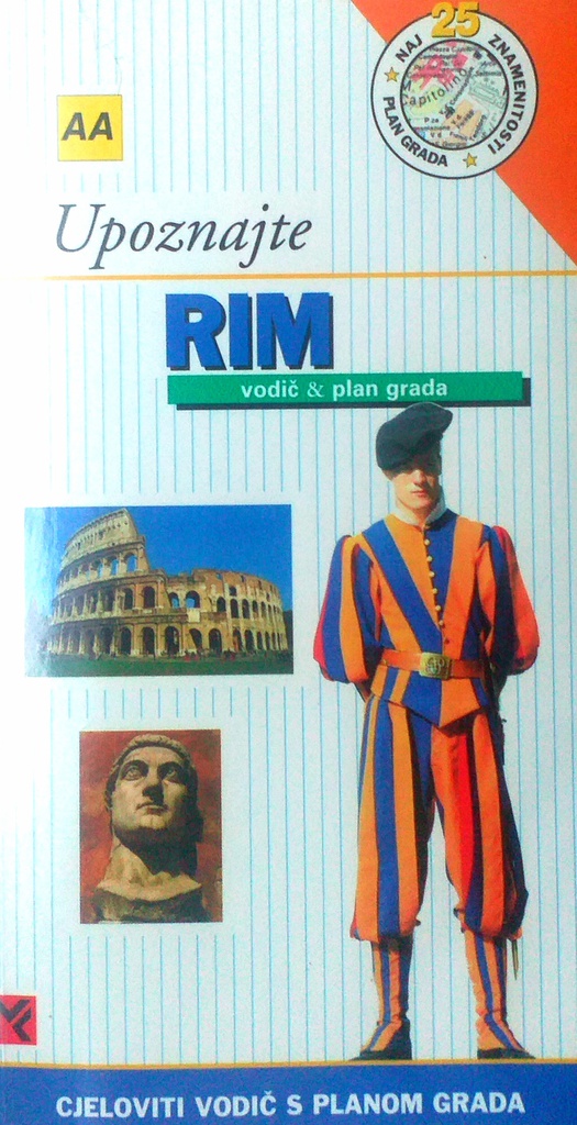 UPOZNAJTE RIM - VODIČ & PLAN GRADA