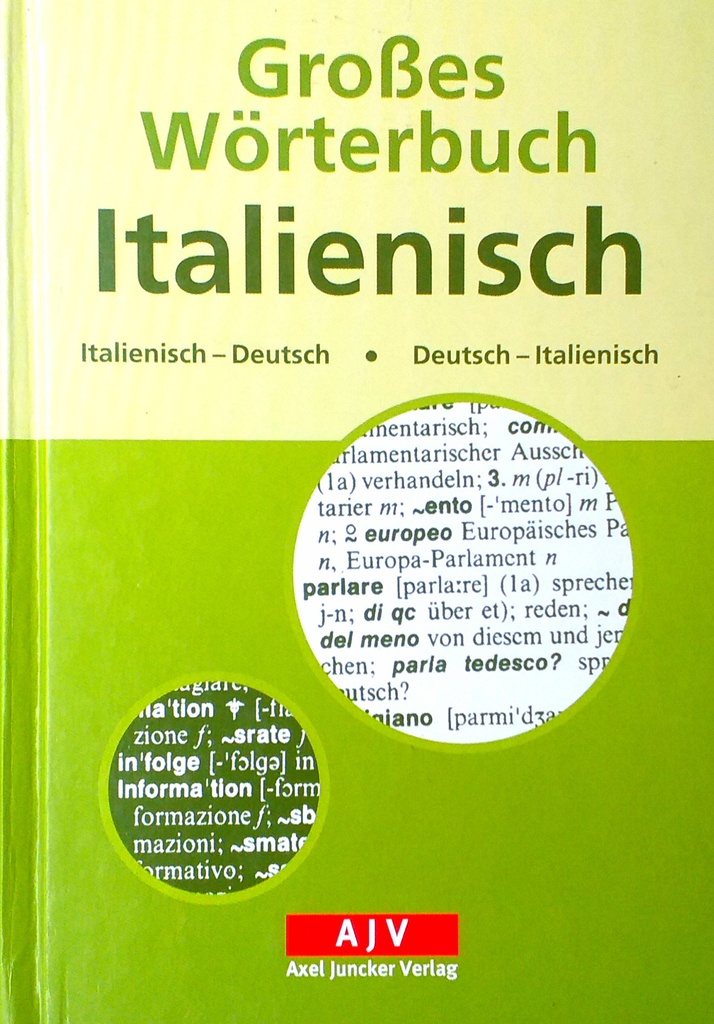 GROSSES WORTERBUCH ITALIENISCH