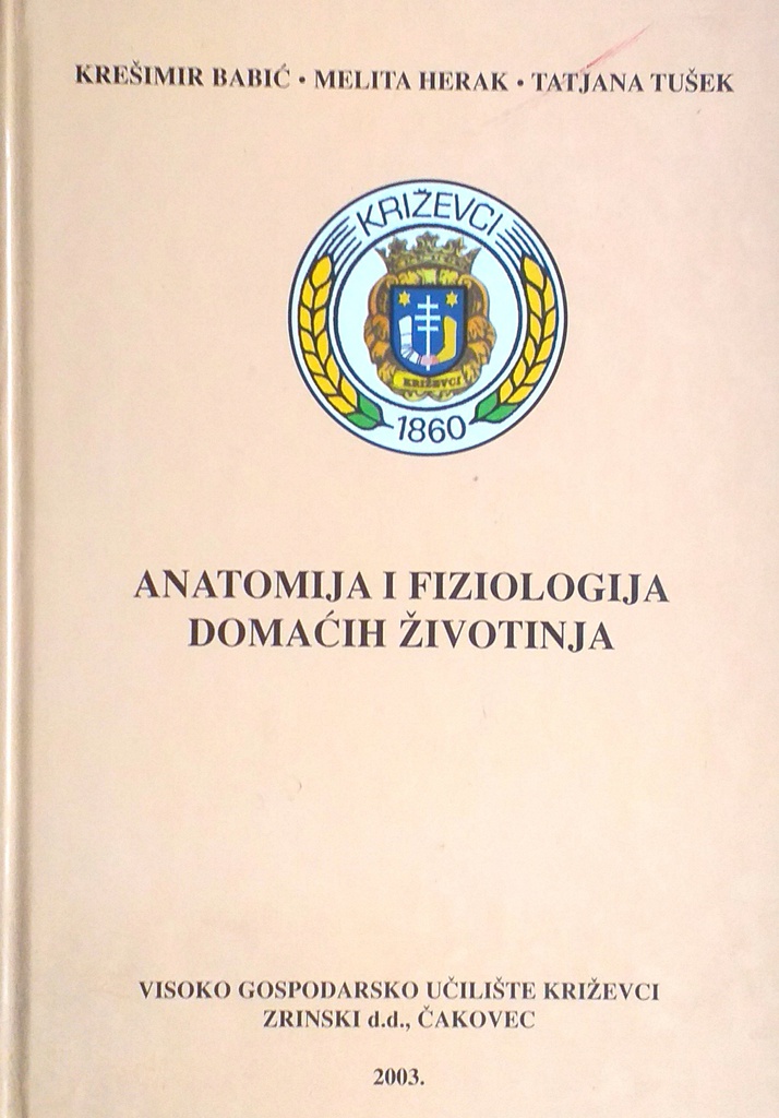 ANATOMIJA I FIZIOLOGIJA DOMAĆIH ŽIVOTINJA