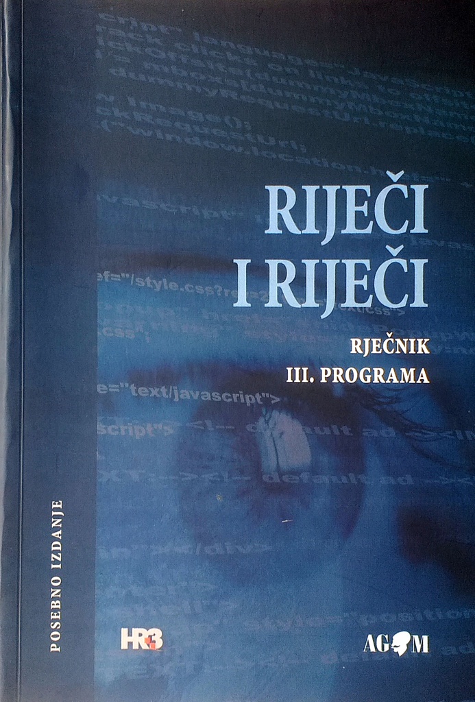 RIJEČI I RIJEČI - RJEČNIK III. PROGRAMA