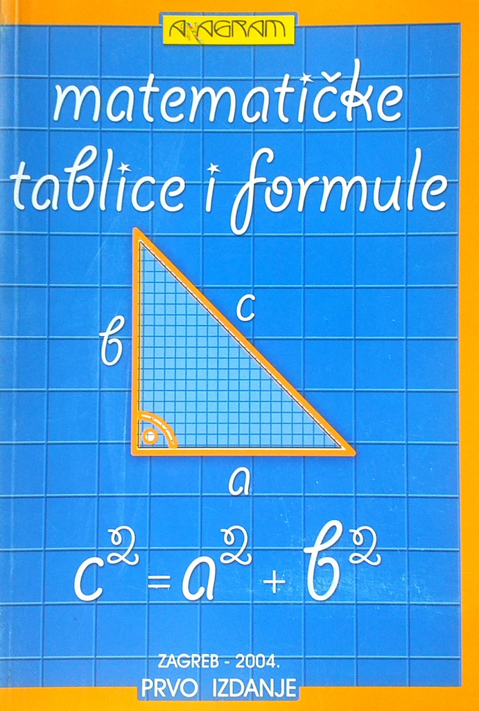 MATEMATIČKE TABLICE I FORMULE