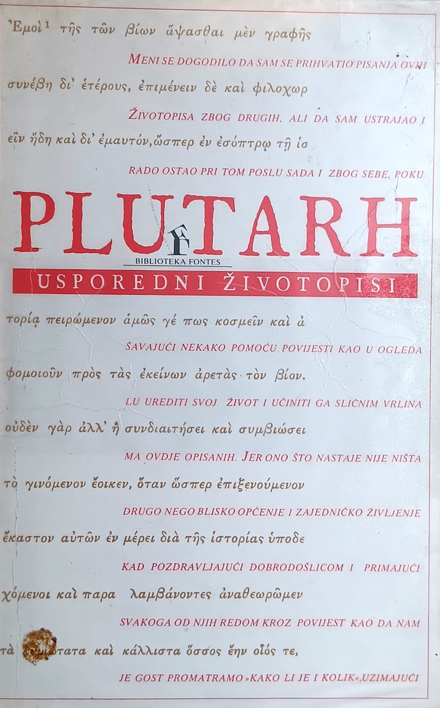 PLUTARH USPOREDNI ŽIVOTOPISI II.