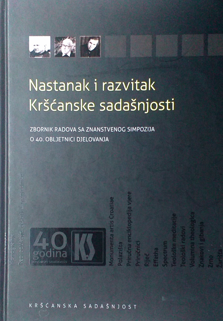 NASTANAK I RAZVITAK KRŠĆANSKE SADAŠNJOSTI