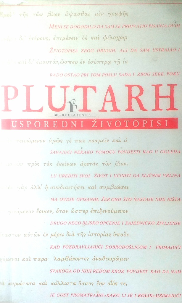 PLUTARH USPOREDNI ŽIVOTOPISI III.