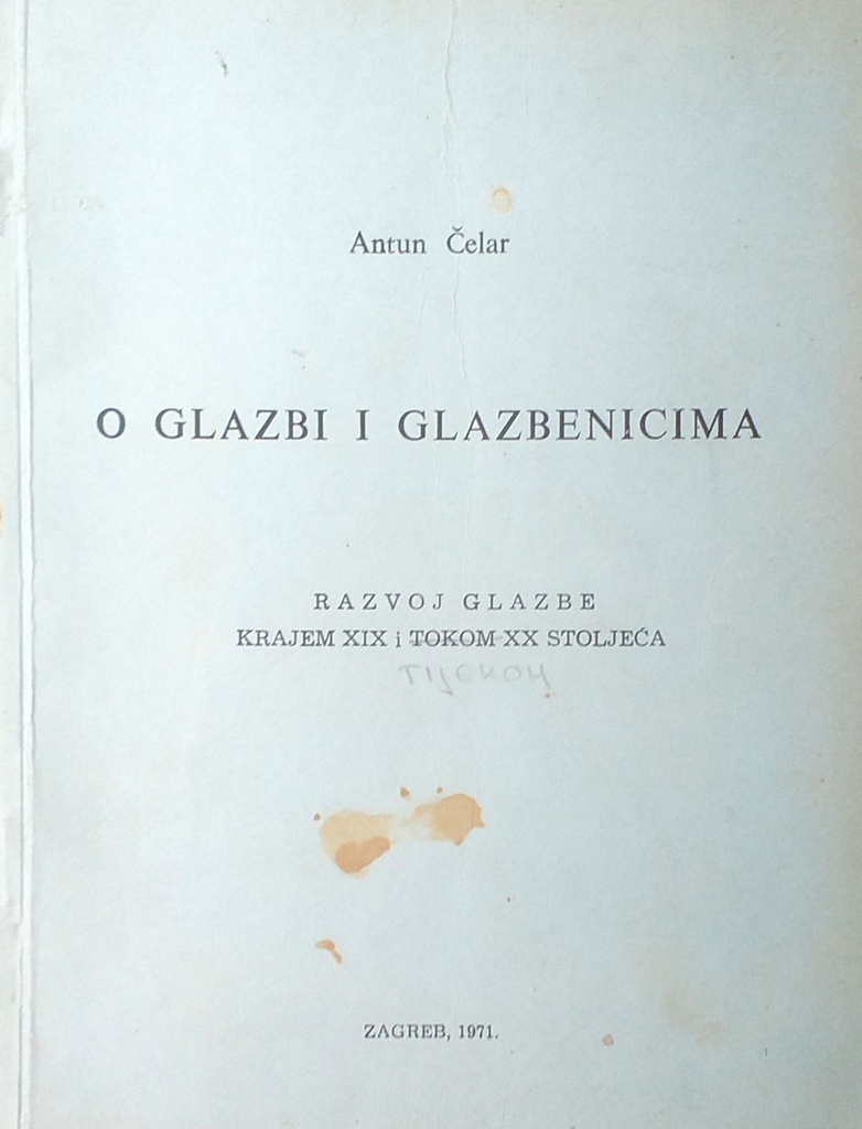 O GLAZBI I GLAZBENICIMA