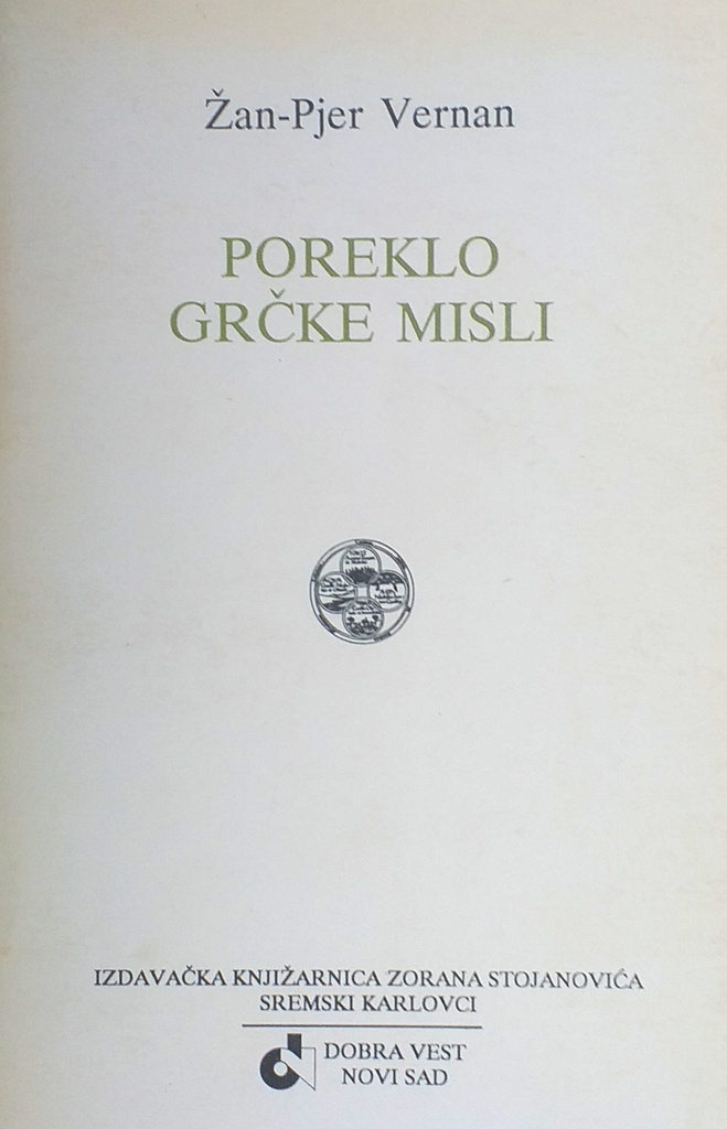 POREKLO GRČKE MISLI