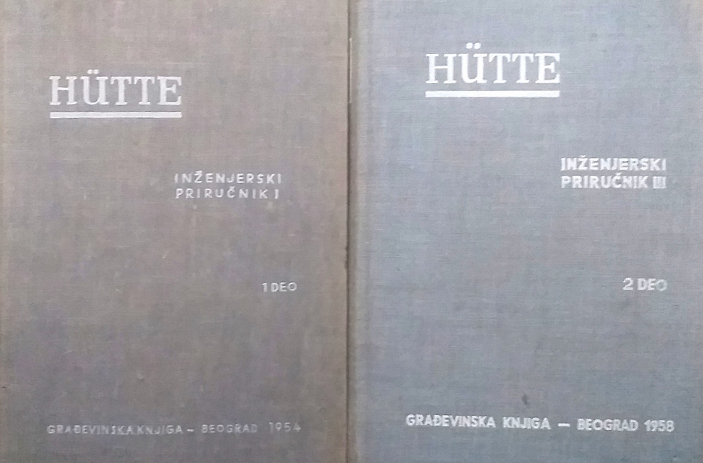 HUTTE INŽENJERSKI PRIRUČNIK 1-2