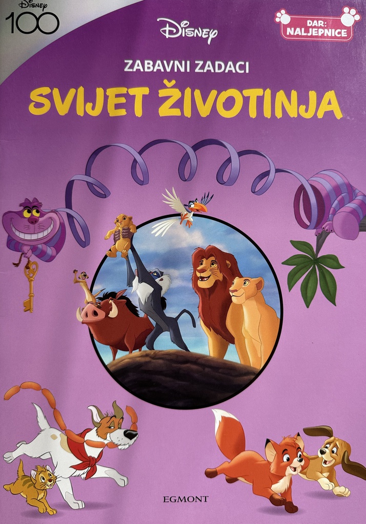 DISNEY ZABAVNI ZADACI - SVIJET ŽIVOTINJA