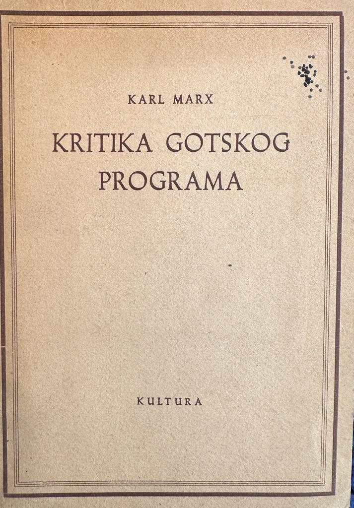 KRITIKA GOTSKOG PROGRAMA