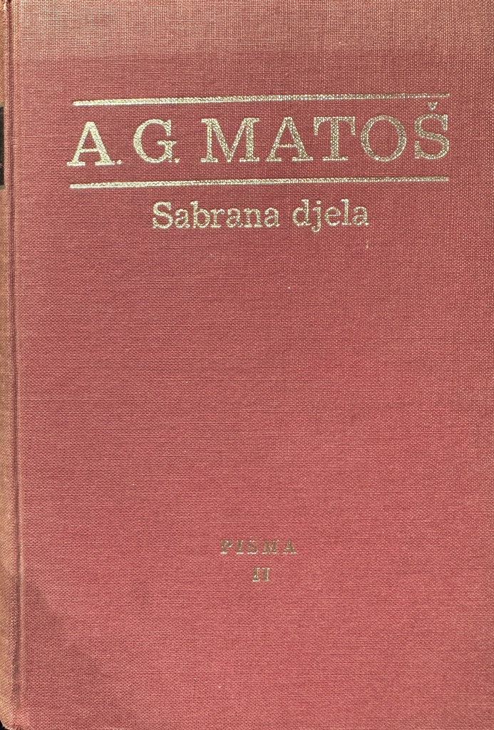 SABRANA DJELA XX. - PISMA II.