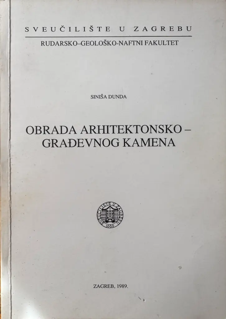 OBRADA ARHITEKTONSKO - GRAĐEVNOG KAMENA
