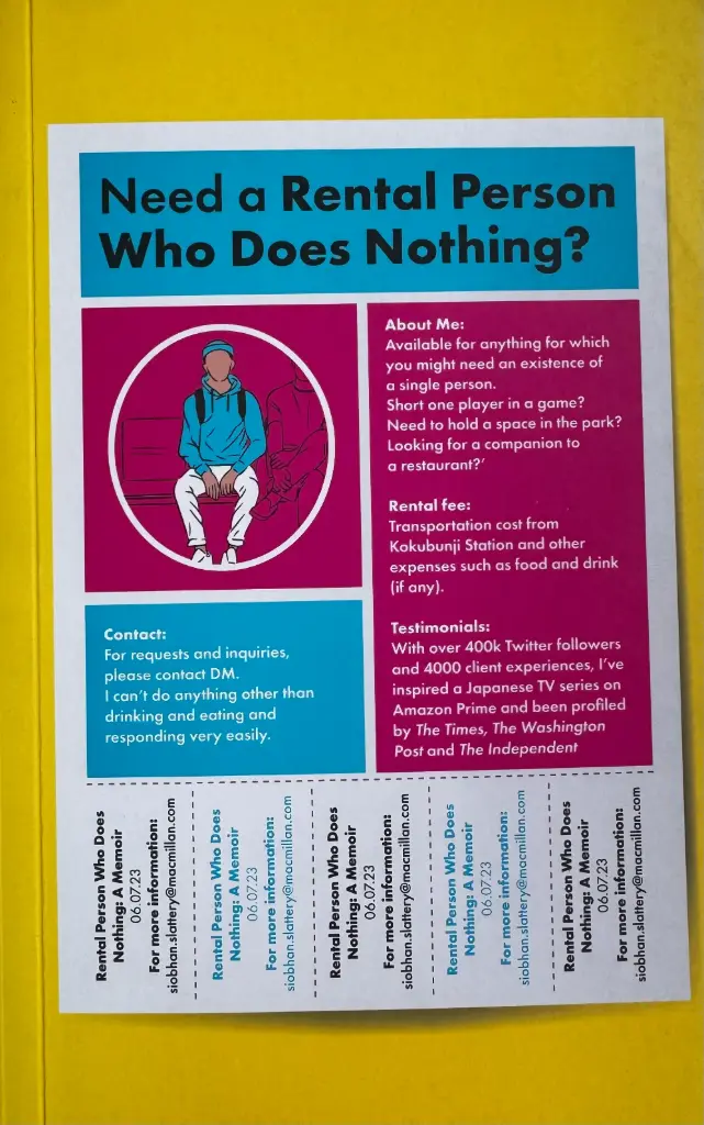 RENTAL PERSON WHO DOES NOTHING