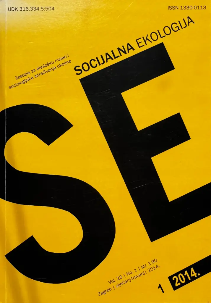 SOCIJALNA EKOLOGIJA VOL. 23