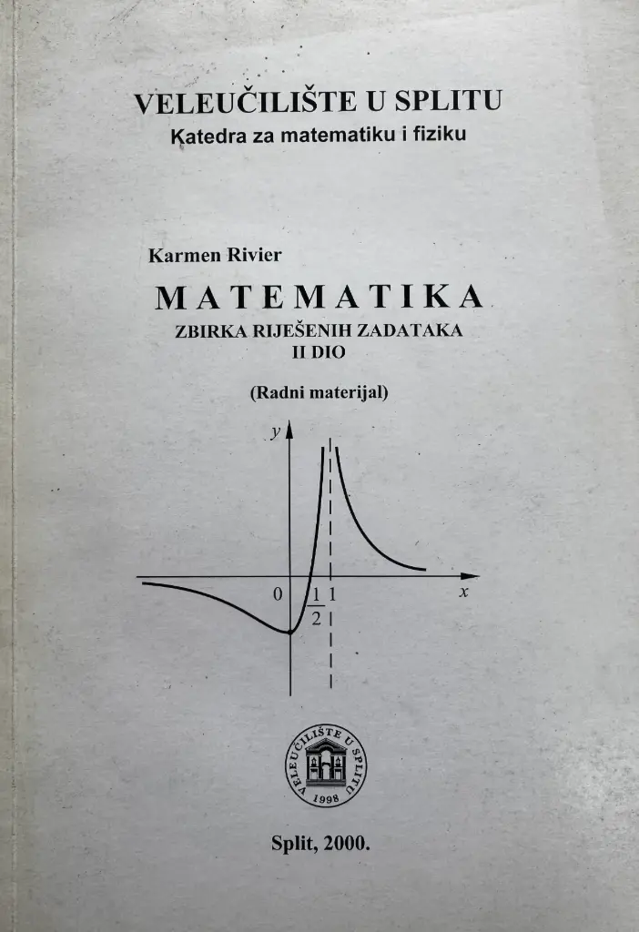 MATEMATIKA: ZBIRKA RIJEŠENIH ZADATAKA II. DIO (RADNI MATERIJAL)