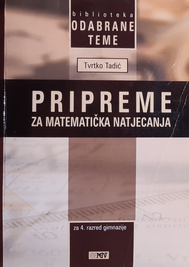 PRIPREME ZA MATEMATIČKA NATJECANJA