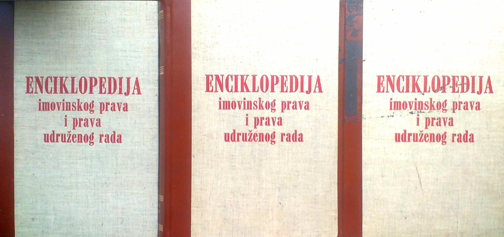 ENCIKLOPEDIJA IMOVINSKOG PRAVA I PRAVA UDRUŽENOG RADA 1-3