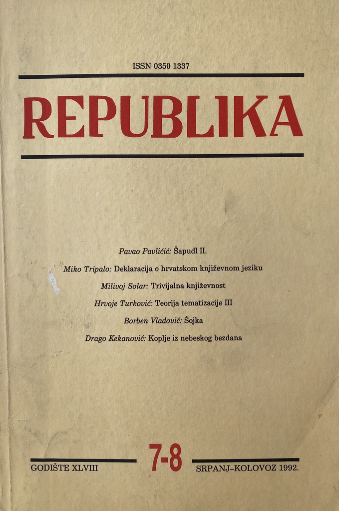REPUBLIKA 7/8 - 1992.
