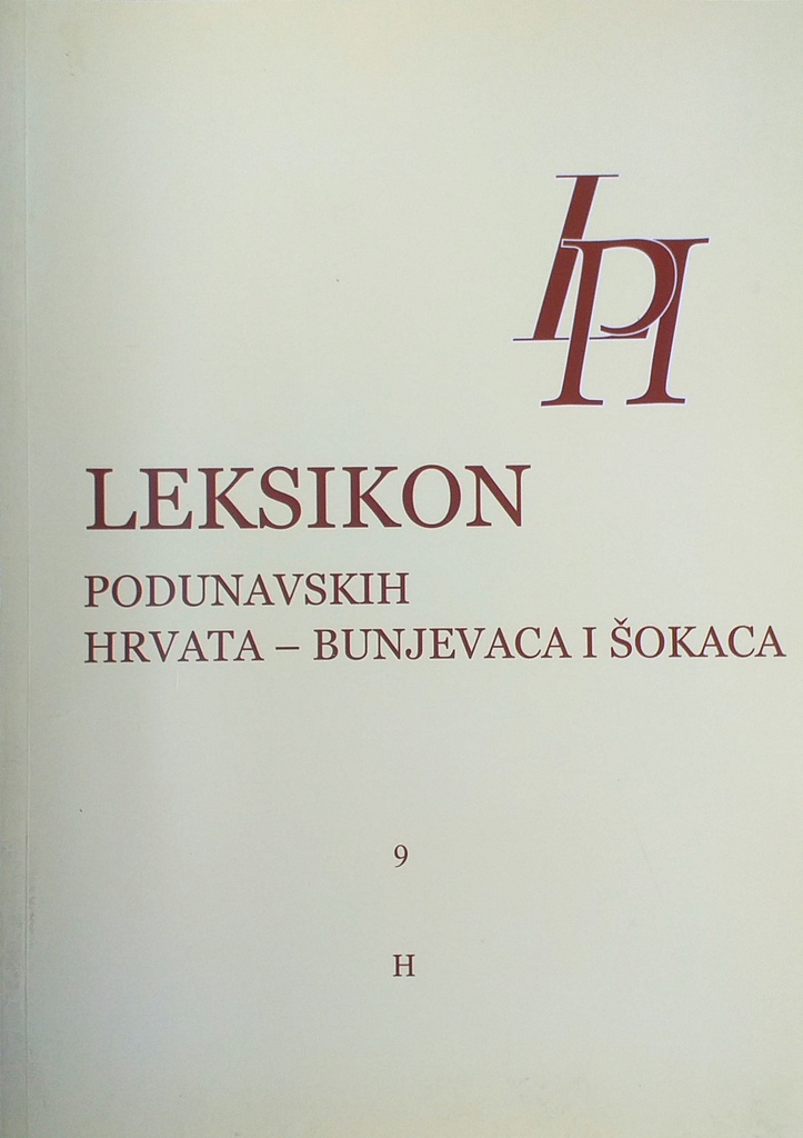 LEKSIKON PODUNAVSKIH HRVATA - BUNJEVACA I ŠOKACA