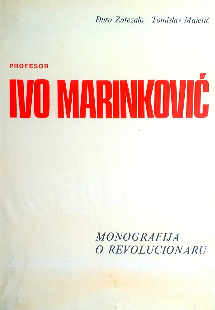 PROFESOR IVO MARINKOVIĆ