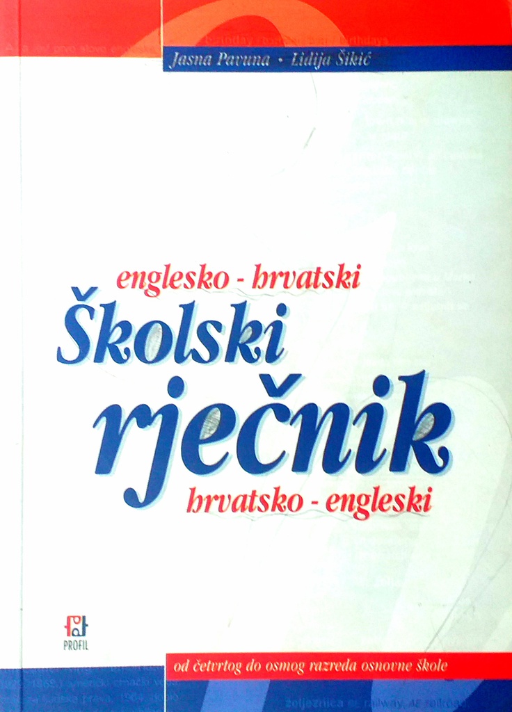 ENGLESKO-HRVATSKI ŠKOLSKI RJEČNIK