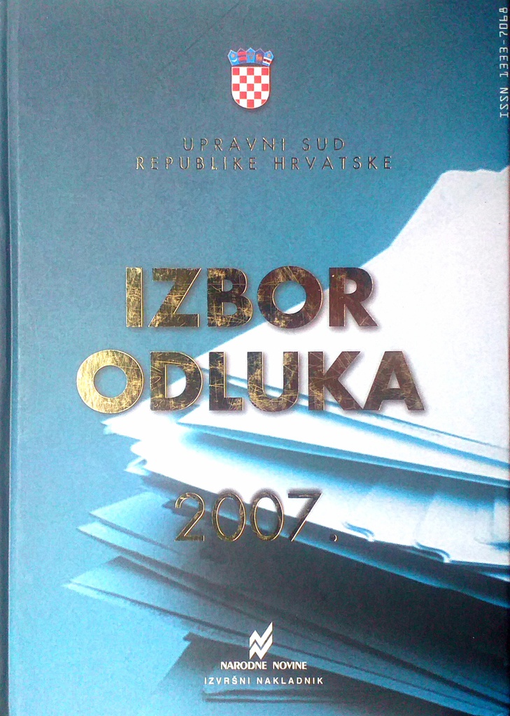 IZBOR ODLUKA 2007.