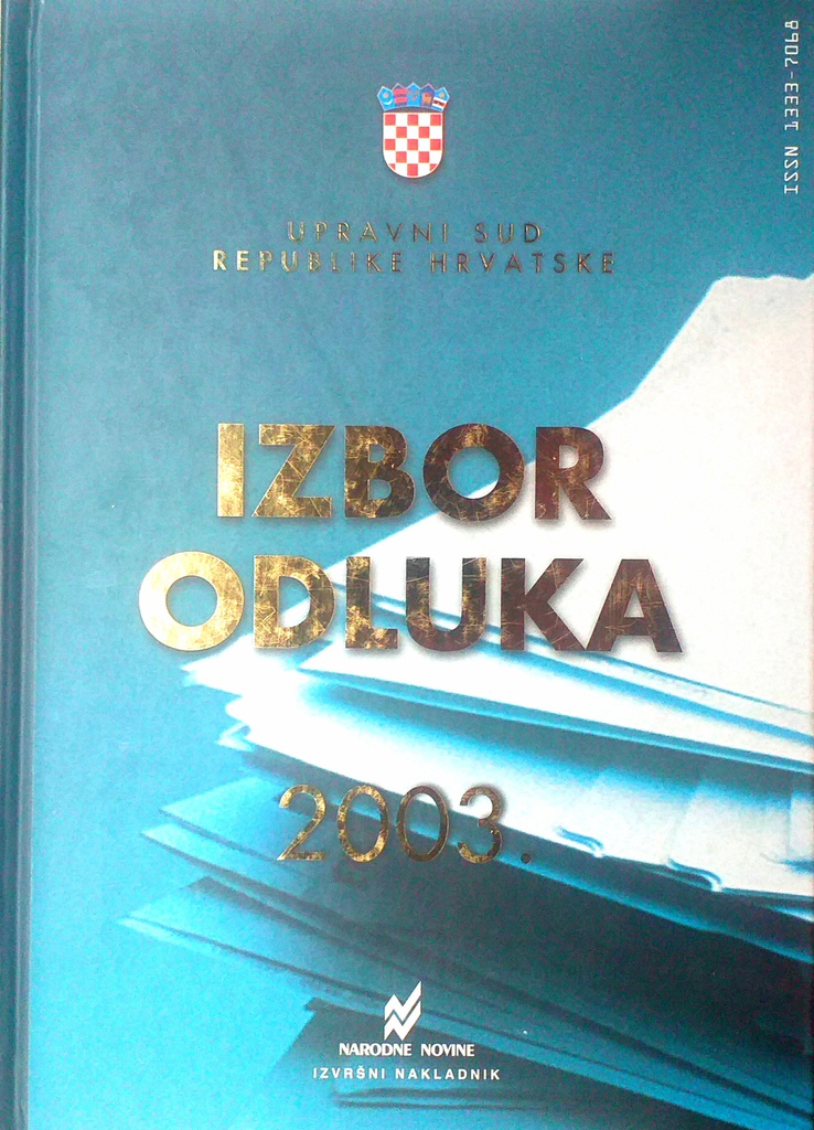 IZBOR ODLUKA 2003.