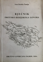 [A-05-3A] RJEČNIK IMOTSKO BEKIJSKOG GOVORA