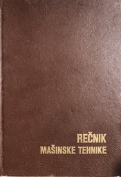 [A-05-2A] REČNIK MAŠINSKE TEHNIKE