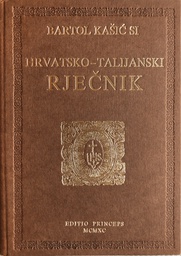 [A-06-4A] HRVATSKO TALIJANSKI RJEČNIK