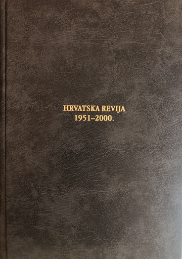 [A-07-2A] HRVATSKA REVIJA 1951-2000