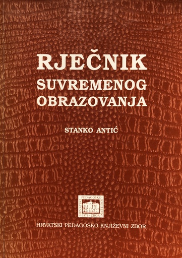 [A-09-5B] RJEČNIK SUVREMENOG OBRAZOVANJA