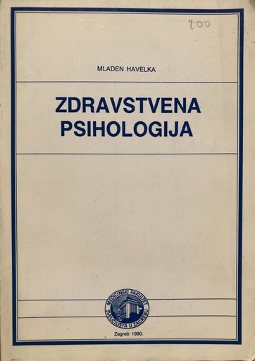 [A-09-5A] ZDRAVSTVENA PSIHOLOGIJA