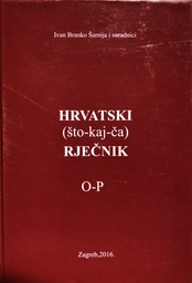 [A-09-4B] HRVATSKI (ŠTO-KAJ-ČA) O-P