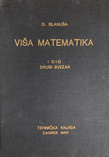 [A-12-3B] VIŠA MATEMATIKA I DIO DRUGI SVEZAK