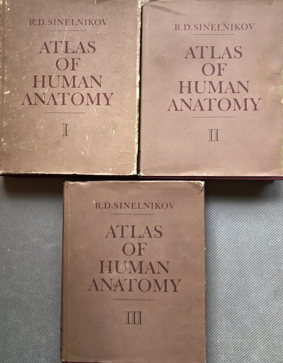 [A-13-5B] ATLAS OF HUMAN ANATOMY I-III