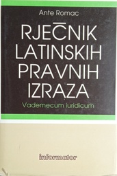 [B-04-4B] RJEČNIK LATINSKIH PRAVNIH IZRAZA