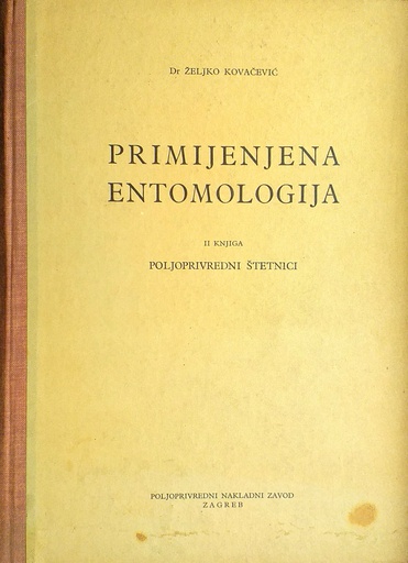 [GHL-4A] PRIMIJENJENA ENTOMOLOGIJA - II KNJIGA