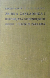 [GHL-3B] ZBIRKA ZAKLADNICA I HISTORIJATA STIPENDIJSKIH I SLIČNIH ZAKLADA