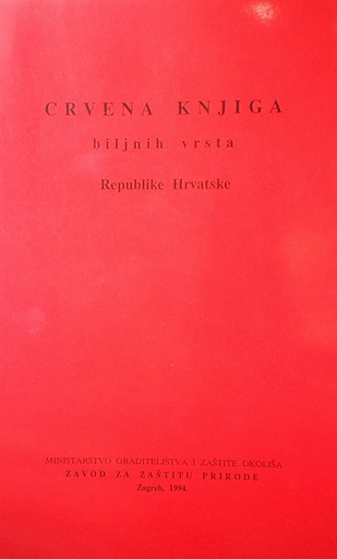[GHD-5B] CRVENA KNJIGA BILJNIH VRSTA REPUBLIKE HRVATSKE