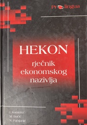 [O-B-3B] HEKON RJEČNIK EKONOMSKOG NAZIVLJA