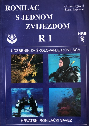 [B-08-4A] RONILAC S JEDNOM ZVIJEZDOM R1- UDŽBENIK ZA ŠKOLOVANJE RONILACA