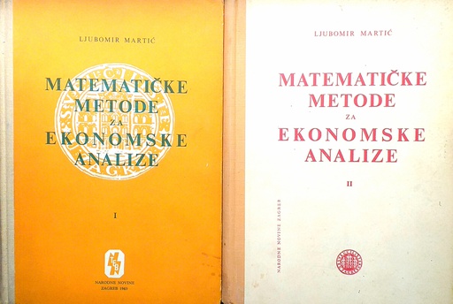 [C-03-3B] MATEMATIČKE METODE ZA EKONOMSKE ANALIZE I.-II.