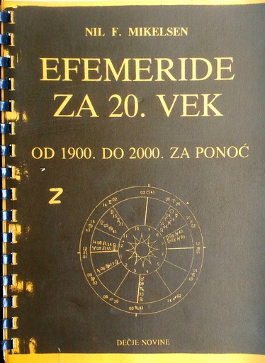 [C-03-3A] EFEMERIDE ZA 20. VEK OD 1900. DO 2000. ZA PONOĆ