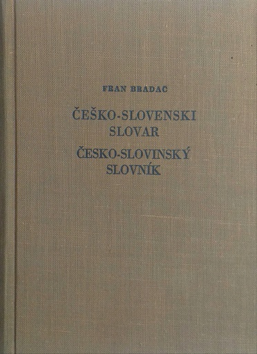 [C-04-4A] ČEŠKO-SLOVENSKI SLOVAR
