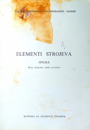 [C-03-1B] ELEMENTI STROJEVA: SPOJKE (SKICE, DIJAGRAMI, TABELE, PRORAČUNI)