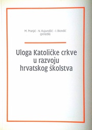 [C-08-4A] ULOGA KATOLIČKE CRKVE U RAZVOJU HRVATSKOG ŠKOLSTVA