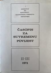 [D-01-2A] ČASOPIS ZA SUVREMENU POVIJEST  2-3/1971.