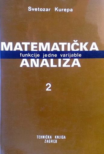 [C-12-3B] MATEMATIČKA ANALIZA 2 - FUNKCIJE JEDNE VARIJABLE